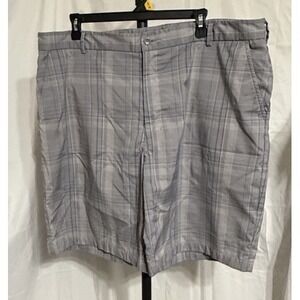 Pebble Beach Performance Golf Shorts Mens‎ Size 40 Grey Plaid Lightweight